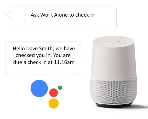 Lone Working with Google Home from Ok Alone